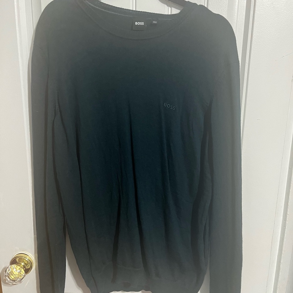 BOSS‎ Men's Green Sweater